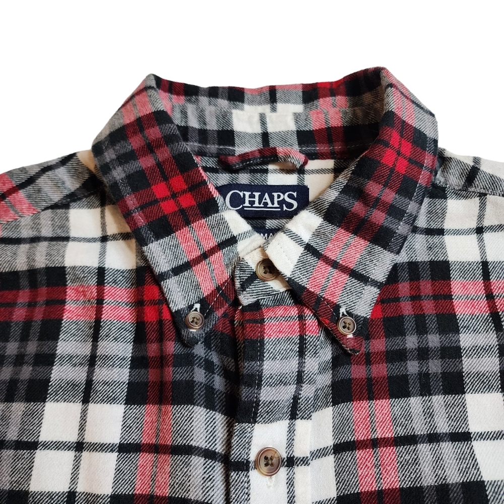 Chaps Performance Flannel Shirt Sz L NWOT - Picture 2 of 5